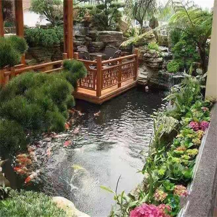 勐海别墅假山鱼池
